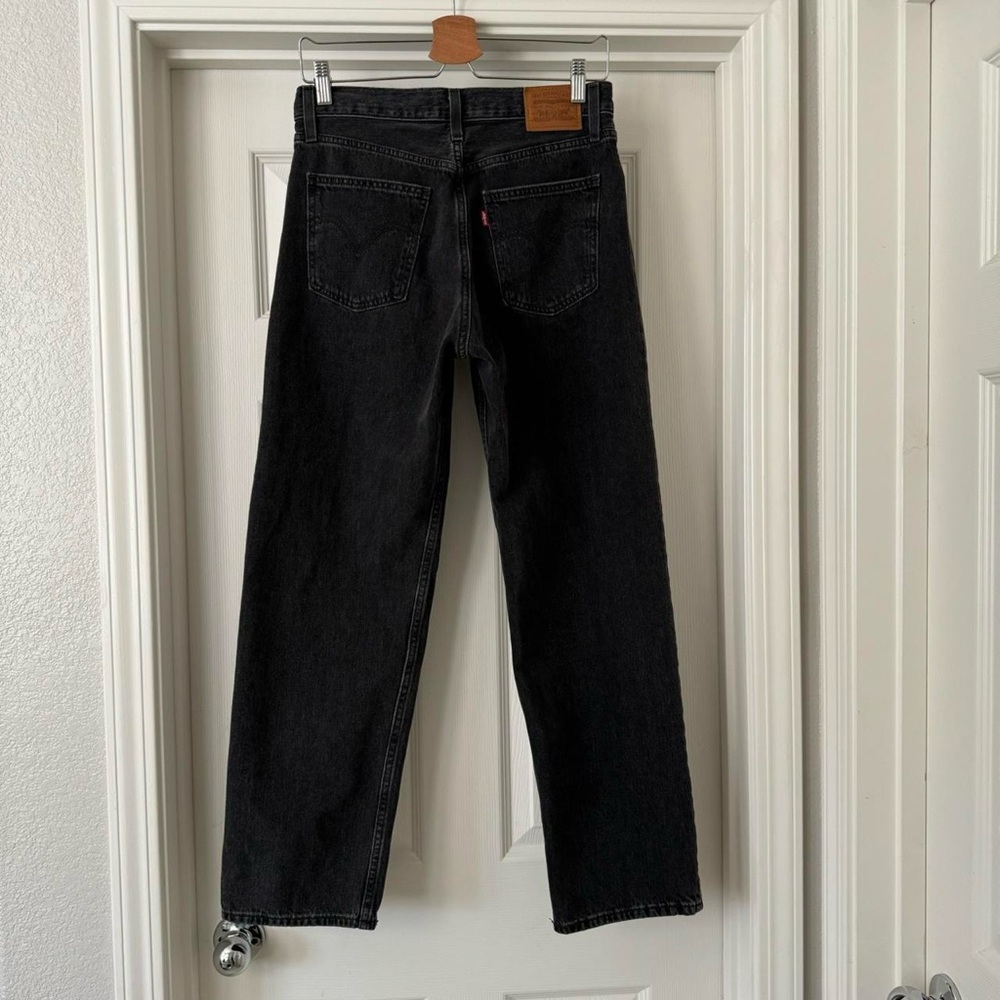 levi’s washed black dad jean in color “rad dad”